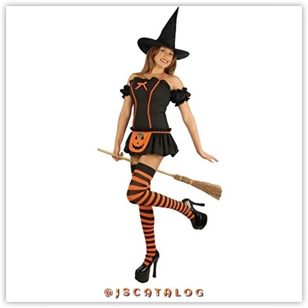 Spandex Striped Halloween Cosplay ThighHighs Stockings Socks OSFM